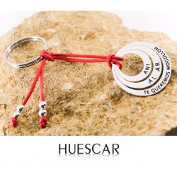 Llavero con triple de plata personalizable Llavero con triple de plata personalizable
