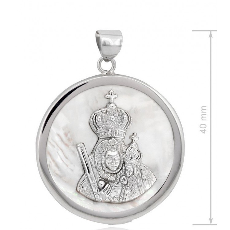 medalla de la Virgen de la cabeza plata de ley