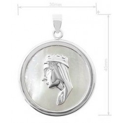 medalla de la  Virgen de Monserrat