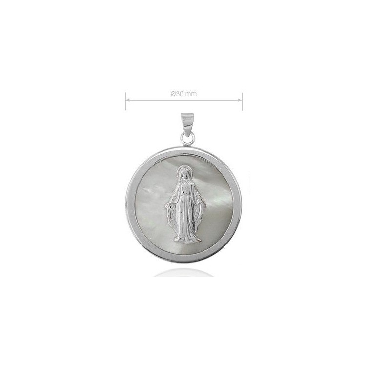 medalla Virgen Milagrosa circular