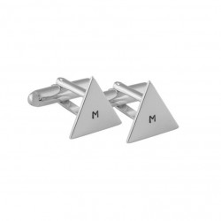 gemelos triangulos de plata
