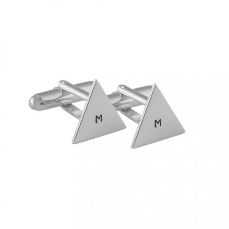 gemelos triangulos de plata