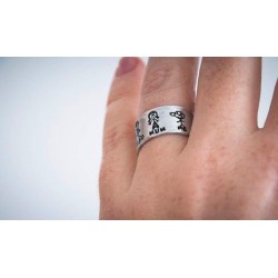 anillos grabados de plata