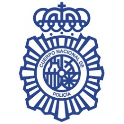 Insignia Policia nacional en plata de ley