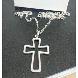 CRUZ DE PLATA CALADA