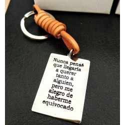 LLAVERO PERSONALIZADO EN ACERO INOX.