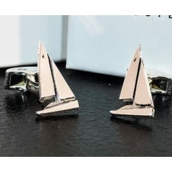 Gemelos de barcos personalizados plata de ley