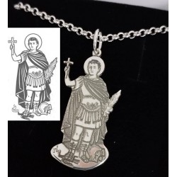 Colgantes Cristos, Virgenes y Santos por encargo+ cadena todo en plata de ley