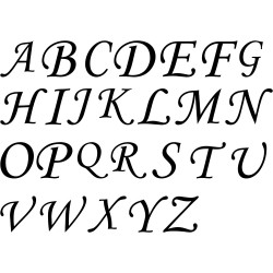 Gemelos de iniciales de plata de ley ( 3 letras o caracteres)