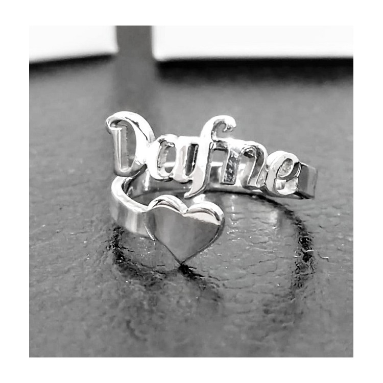 Anillos con nombres en plata de ley