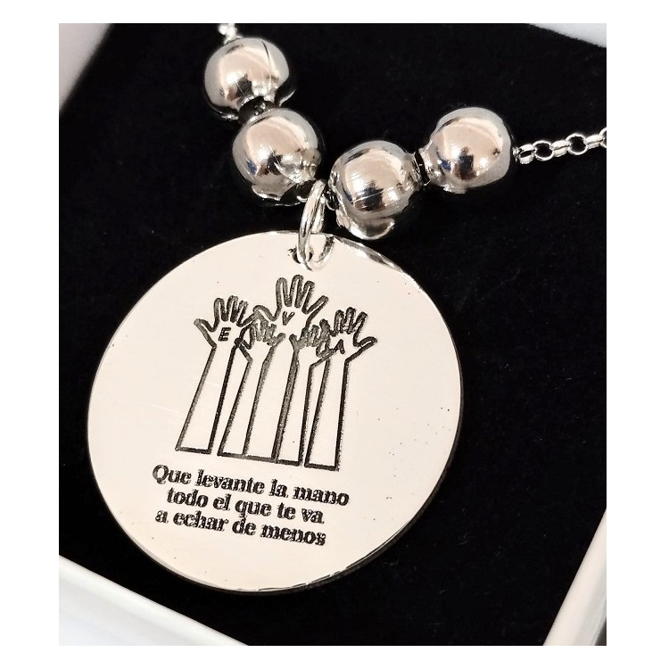 Colgantes para profesores diseño libre plata de ley