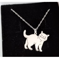 Colgante perro gato plata Colgante perro gato personalizable - Lucy