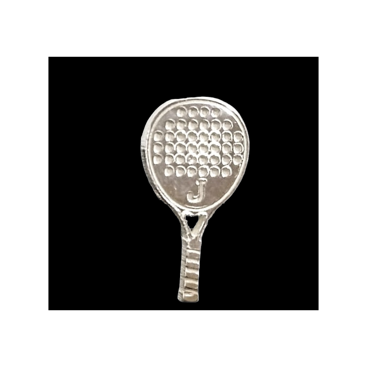 Pin pala de pádel plata de ley
