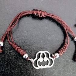 Pulseras personalizadas con símbolos logos  plata de ley  .