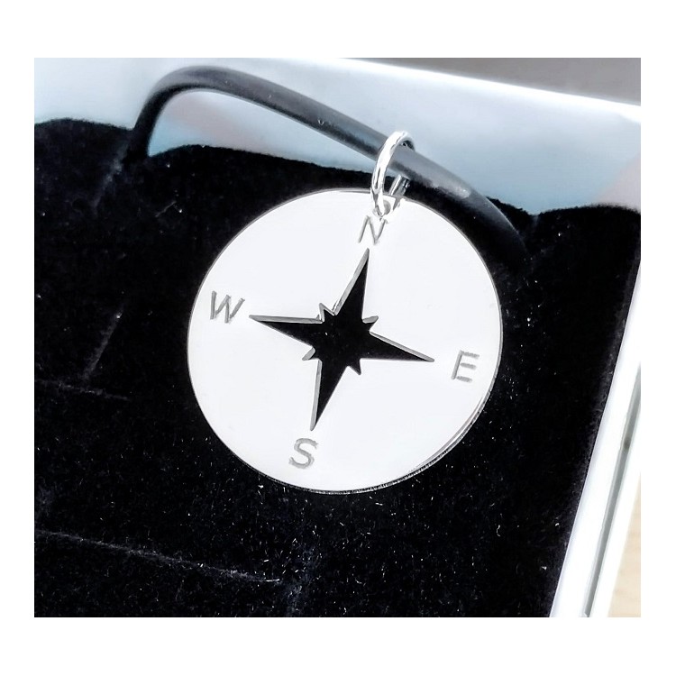 Medalla Rosa de los vientos plata de ley