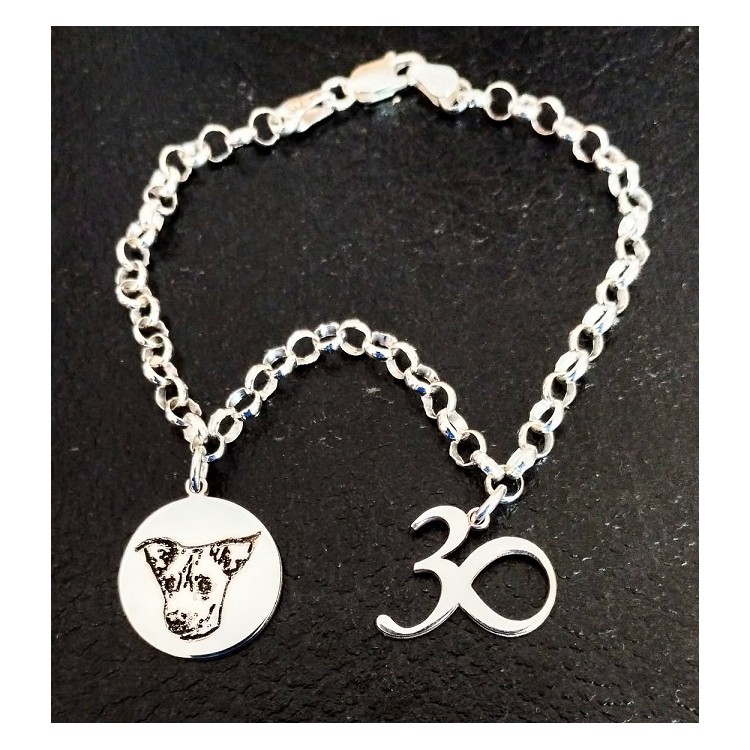 Pulseras personalizadas con los colgantes que quieras en plata de ley Pulseras personalizadas con los colgantes que quieras en plata de ley
