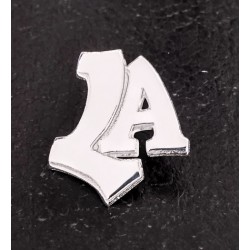 Pin de 2 iniciales o números  por encargo en plata de ley