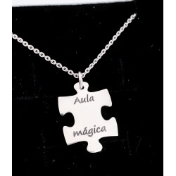 Colgantes Puzzle personalizables plata de ley ( incluyen cadenas)