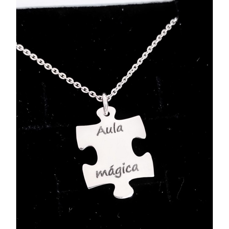 Colgantes Puzzle personalizables plata de ley ( incluyen cadenas)