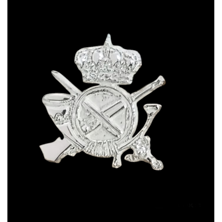 Insignia infantería en plata de ley