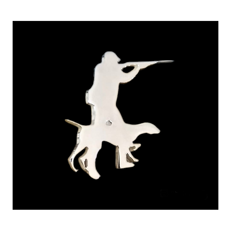 pines de caza en plata de ley