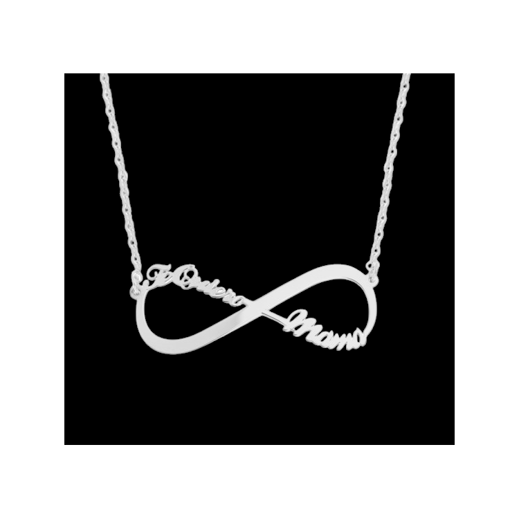 Collar infinito Te quiero Mamá de Plata