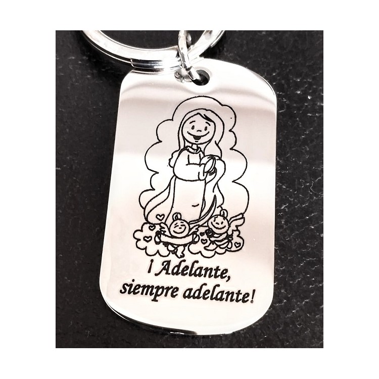 LLAVERO PERSONALIZADO EN ACERO INOX.