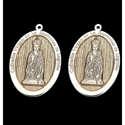 Medallas personalizadas de Virgenes y cristos en relieve plata de ley