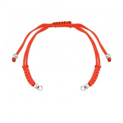 Pulsera escudos de armas apellidos plata de ley y macramé