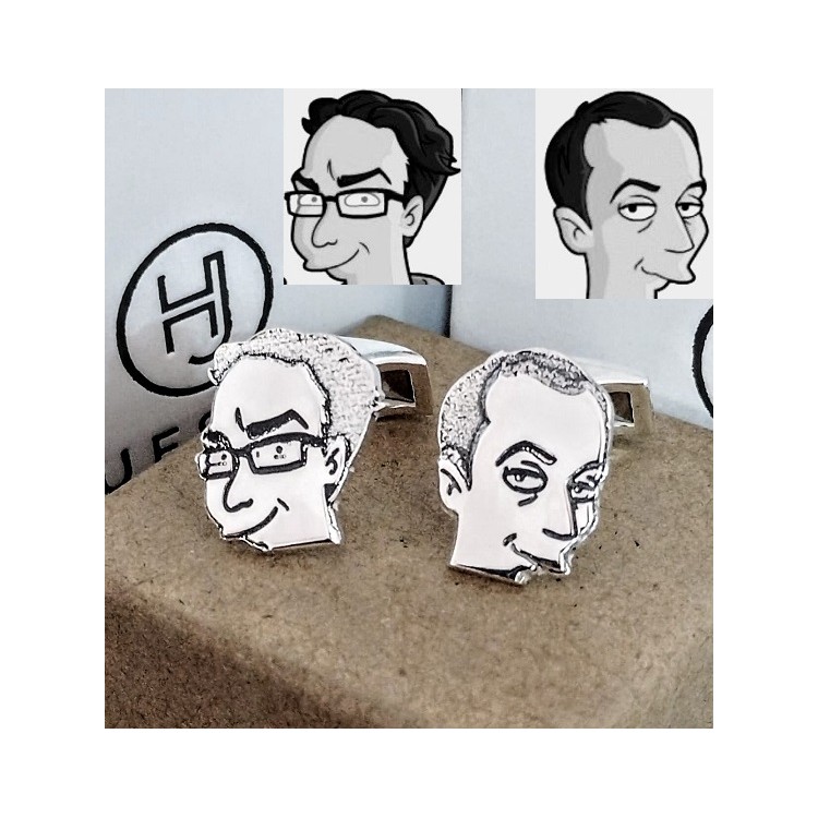 Gemelos caricaturas en Plata de Ley Gemelos caricaturas en Plata de Ley