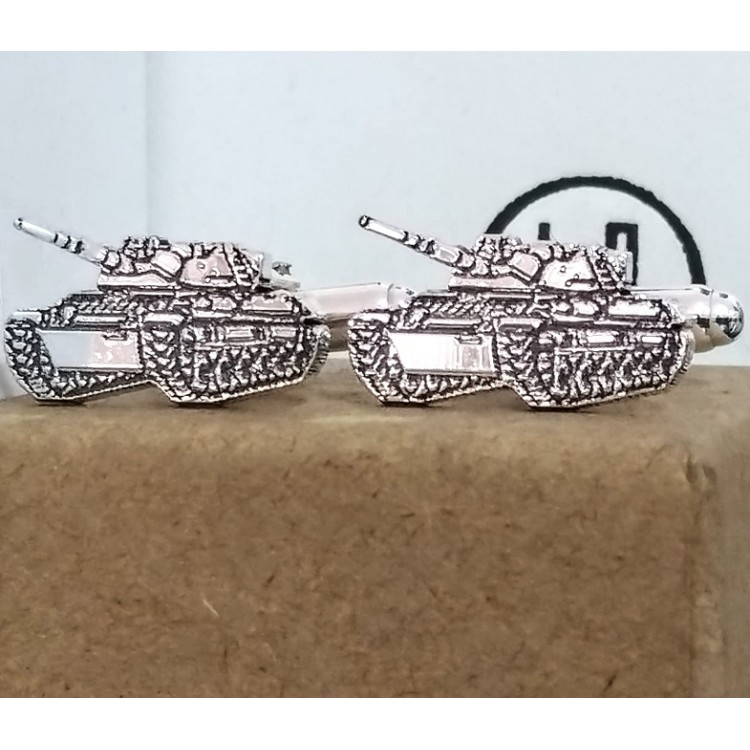Gemelos tanques en plata de ley Gemelos tanques en plata de ley
