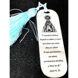 Separador de páginas grande personalizado en plata de ley