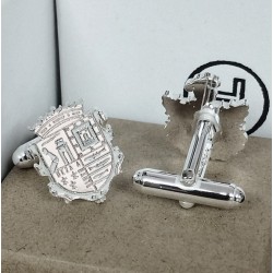 Gemelos Escudos POR ENCARGO en plata de ley