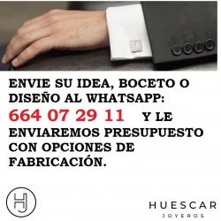gemelos personalizados  plata de empresas