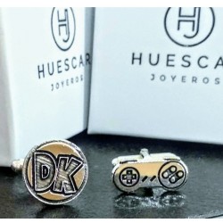 gemelos personalizados  plata de empresas