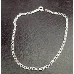 Pulsera personalizada huella en relieve plata de ley solo o bañada en oro