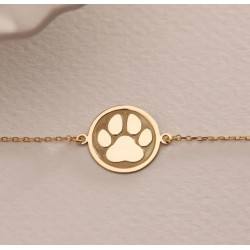 Pulsera personalizada huella en relieve plata de ley solo o bañada en oro