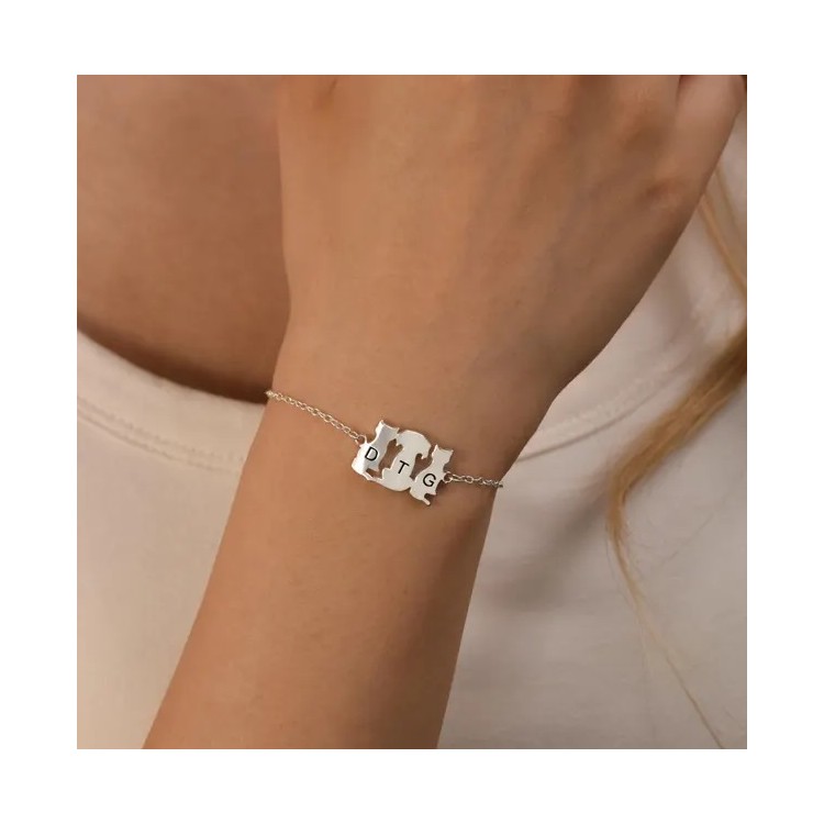 Pulseras personalizadas como quieras plata de ley.Presupuesto WhatsApp