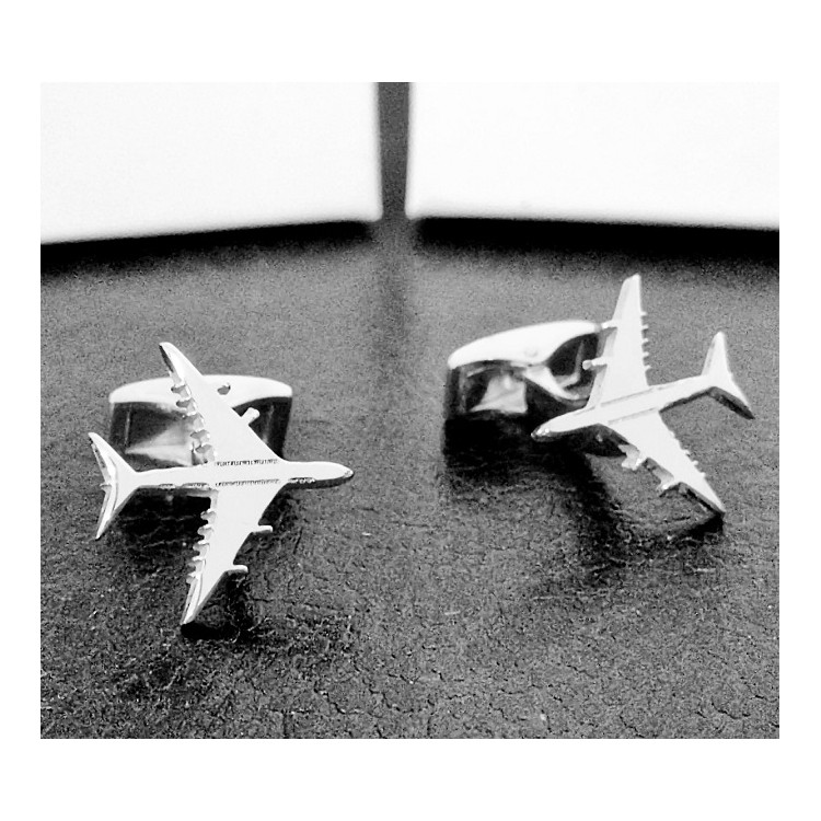 Gemelos Avión pasajeros  en plata de ley