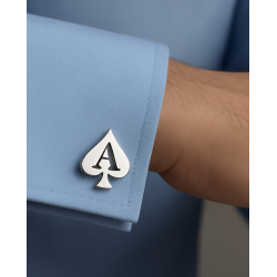 Gemelos picas personalizados en plata de ley