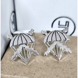 Gemelos Brigada paracaidista o bripac en Plata de Ley