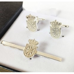 Gemelos con pisacorbatas Presupuesto whatsapp. plata de ley