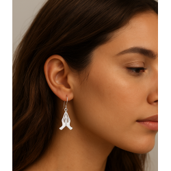 Pendientes personalizados de cruces, símbolos ...plata de ley