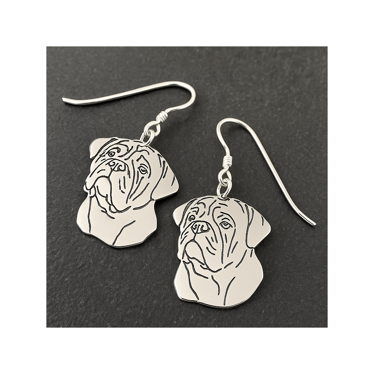 Pendientes personalizados mascotas y animales plata de ley