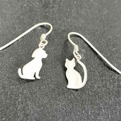 Pendientes personalizados mascotas y animales plata de ley