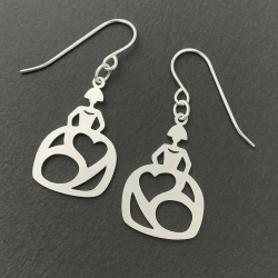 Pendientes personalizados Frikis y originales plata de ley