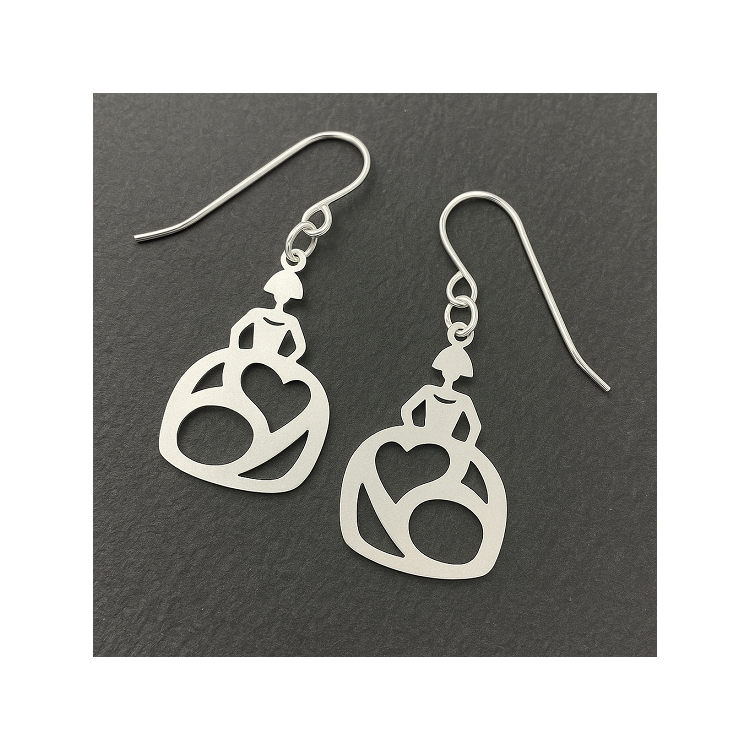 Pendientes personalizados Frikis y originales plata de ley