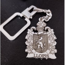 Llaveros Escudos de Armas plata de ley completamente