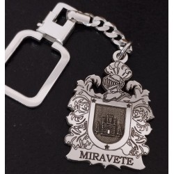 Llaveros Escudos de Armas plata de ley completamente