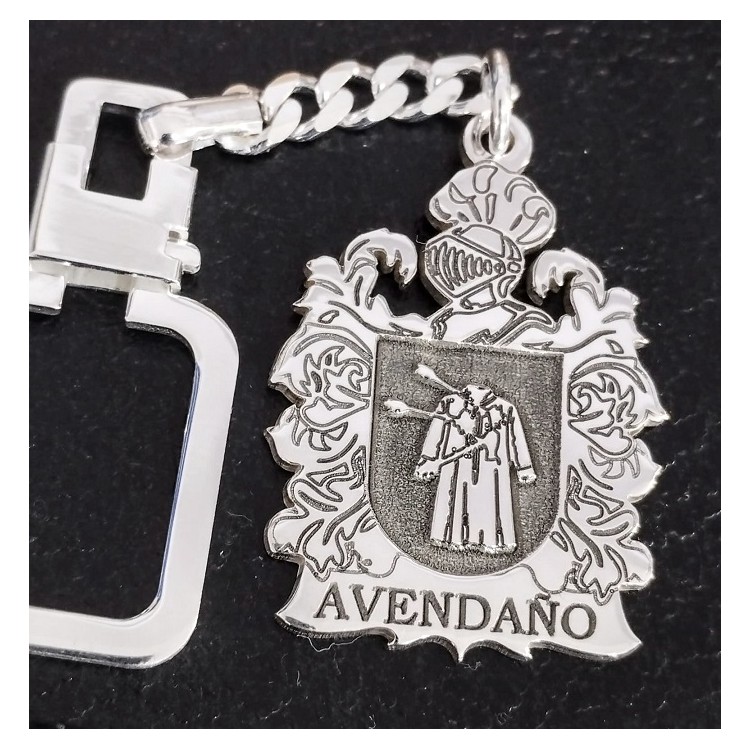 Llaveros Escudos de Armas plata de ley completamente
